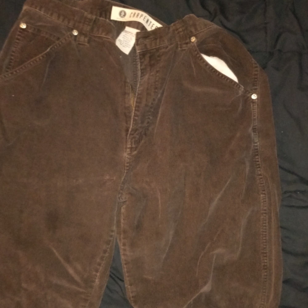 Brown Corduroy Carpenter Pant size 34 30